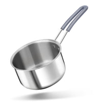 stainless steel triply stupan, chai pan, heatfree handles, induction safe